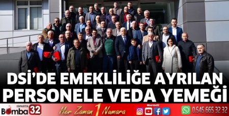 Emekli personele veda yemeği