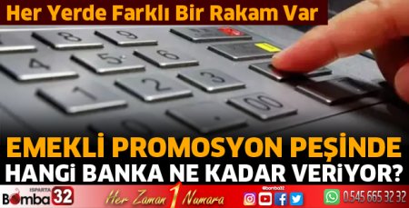 Emekli promosyon peşinde