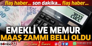 Emekli ve memura maaş zammı belli oldu