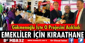 EMEKLİLER İÇİN KIRAATHANE YAPACAĞIZ