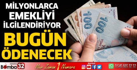 Emeklilere ek zam farkları bugün ödenecek