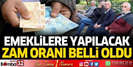 Emeklilere yapılacak zam oranı belli oldu