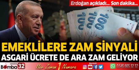 Emeklilere zam sinyali
