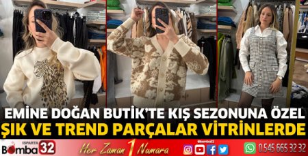 Emine Doğan Butik’te trend parçalar vitrinlerde