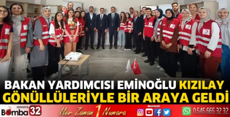 Eminoğlu Kızılay Gönüllüleriyle bir araya geldi