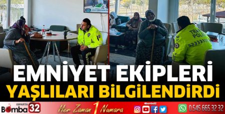 Emniyet ekipleri yaşlıları bilgilendirdi