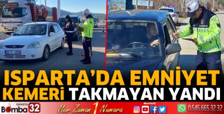 Emniyet kemeri takmayan yandı
