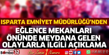 Emniyet Müdürlüğü’nden açıklama