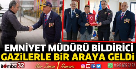 Emniyet Müdürü Bildirici gazilerle bir araya geldi