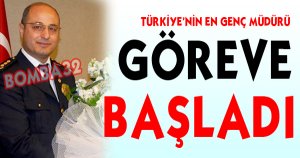 TÜRKİYENİN EN GENÇ EMNİYET MÜDÜRÜ GÖREVE BAŞLADI