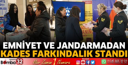 Emniyet ve jandarmadan KADES farkındalık standı