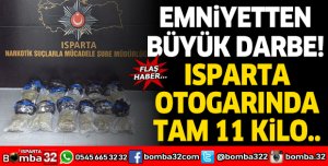 Emniyetten büyük darbe! Isparta otogarında tam 11 kilo...