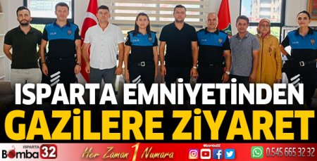 Emniyetten gazilere ziyaret 