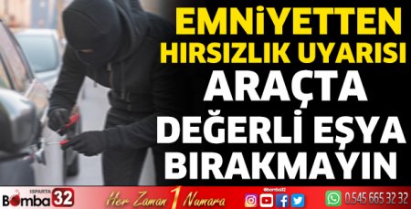 Emniyetten hırsızlık uyarısı