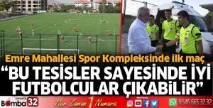 Emre Mahallesi Spor Kompleksinde ilk maç