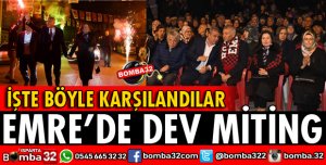 EMRE MAHALLESİNDE DEV MİTİNG