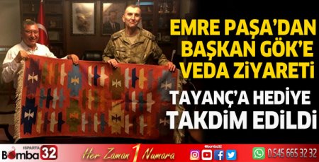 Emre Paşa’dan Başkan Gök’e veda ziyareti