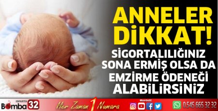 Emzirme ödeneğinden faydalanabilirsiniz