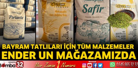 En lezzetli tatlılar için Ender un mağazasına uğrayın