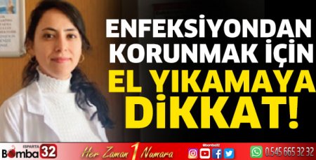 Enfeksiyondan korunmak için el yıkamaya dikkat