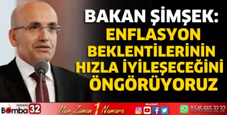 Enflasyon beklentilerinin hızla iyileşeceğini öngörüyoruz