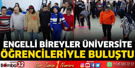 Engelli bireyler üniversite öğrencileriyle buluştu