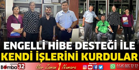 Engelli hibe desteği ile kendi işlerini kurdular