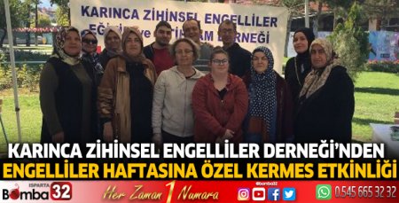 Engelliler haftasına özel kermes etkinliği 