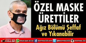 ENGELLİLER İÇİN ÖZEL MASKE ÜRETİLDİ