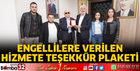 Engellilere hizmet teşekkürü