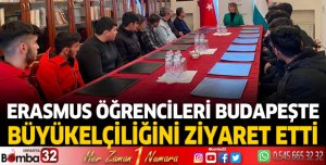 Erasmus öğrencilerinden Büyükelçiliği ziyaret