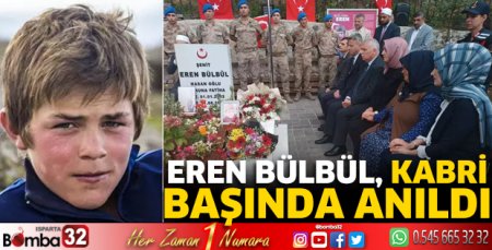 Eren Bülbül, kabri başında anıldı