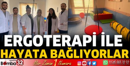 Ergoterapi ile hayata bağlıyorlar