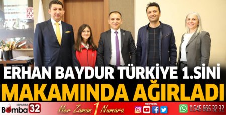 Erhan Baydur Türkiye 1. sini makamında ağırladı