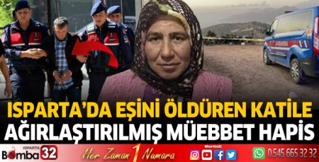 Eş katiline indirimsiz ağırlaştırılmış müebbet hapis cezası