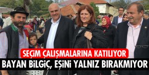 EŞİNİ YALNIZ BIRAKMIYOR!