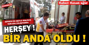EŞİYLE TARLADA ÇALIŞIYORDU BİR ANDA...