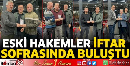 Eski hakemler iftar sofrasında buluştu