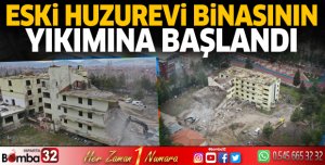 Eski huzurevi binasının yıkımına başlandı