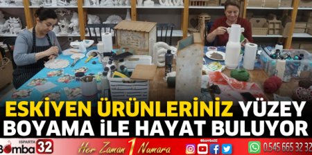Eskiyen ürünleriniz yüzey boyama ile hayat buluyor