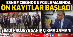 Esnaf Cebinde uygulamasında ön kayıtlar başladı