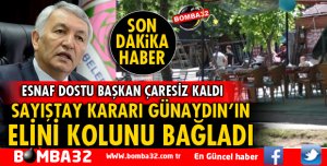 ESNAF DOSTU BAŞKAN ÇARESİZ KALDI