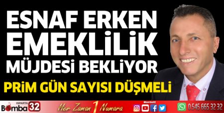 Esnaf erken emeklilik müjdesi bekliyor