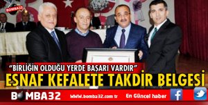 ESNAF KEFALETE TAKDİR BELGESİ