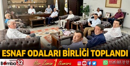 Esnaf Odaları Birliği toplandı