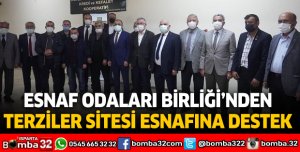 Esnaf Odaları Birliği’nden Terziler Sitesi esnafına destek 