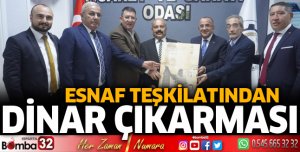 Esnaf teşkilatından Dinar çıkarması