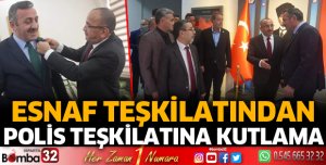 Esnaf teşkilatından Polis teşkilatına kutlama ziyareti