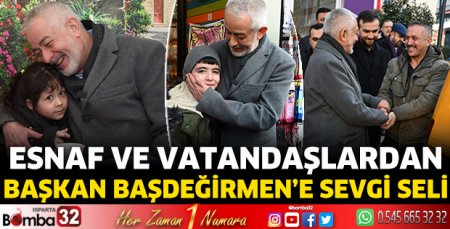 Esnaf ve vatandaşlardan Başkan Başdeğirmen’e sevgi seli