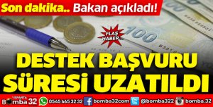 ESNAFA DESTEK BAŞVURU SÜRESİ UZATILDI